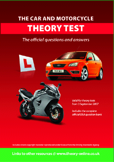 The Car and Motorcycle Theory Test book